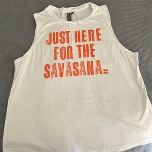 Sweaty Betty Just Here For The Savasana Muscle Tank Top Medium